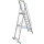 STABILO® fahrbare Stufenstehleiter mit großer Standplattform, 10 Stufen