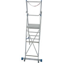 STABILO&reg; fahrbare Stufenstehleiter mit gro&szlig;er Plattform + Sicherheitsb&uuml;gel, 6 Stufen