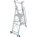 STABILO&reg; fahrbare Stufenstehleiter mit gro&szlig;er Plattform + Sicherheitsb&uuml;gel, 6 Stufen