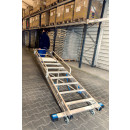STABILO&reg; fahrbare Stufenstehleiter mit gro&szlig;er Plattform + Sicherheitsb&uuml;gel, 8 Stufen