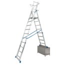 STABILO® Teleskopplattformleiter mit großer Standplattform + Sicherheitsbügel, 8-10 Sprossen
