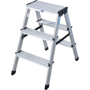 Stufendoppelleiter Dopplo&reg;, Alu, 2x 3 Stufen