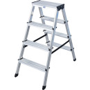 Stufendoppelleiter Dopplo&reg;, Alu, 2x 4 Stufen