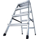 Stufendoppelleiter Dopplo&reg;, Alu, 2x 4 Stufen
