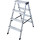 Stufendoppelleiter Dopplo®, Alu, 2x 4 Stufen