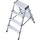 Stufendoppelleiter Dopplo®, Alu, 2x 4 Stufen