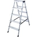 Stufendoppelleiter Dopplo&reg;, Alu, 2x 5 Stufen