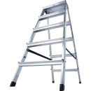 Stufendoppelleiter Dopplo&reg;, Alu, 2x 5 Stufen
