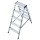 Stufendoppelleiter Dopplo®, Alu, 2x 5 Stufen