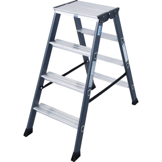 Stufendoppelleiter Sepro® D, eloxiert, 2x 4 Stufen