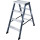 Stufendoppelleiter Sepro® D, eloxiert, 2x 4 Stufen