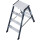 Stufendoppelleiter Sepro® D, eloxiert, 2x 4 Stufen