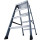 Stufendoppelleiter Sepro® D, eloxiert, 2x 4 Stufen