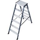 Stufendoppelleiter Sepro&reg; D, eloxiert, 2x 6 Stufen
