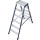 Stufendoppelleiter Sepro® D, eloxiert, 2x 6 Stufen