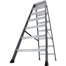 Stufendoppelleiter Sepro&reg; D, eloxiert, 2x 7 Stufen