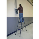 Stufendoppelleiter Sepro&reg; D, eloxiert, 2x 7 Stufen