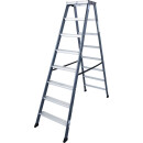 Stufendoppelleiter Sepro® D, eloxiert, 2x 8 Stufen