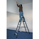 Stufendoppelleiter Sepro&reg; D, eloxiert, 2x 8 Stufen