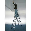 Stufendoppelleiter Sepro&reg; D, eloxiert, 2x 8 Stufen