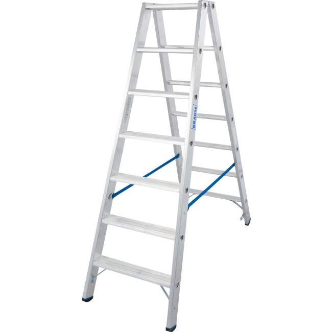 STABILO® Stufendoppelleiter, Alu, 2x 7 Stufen