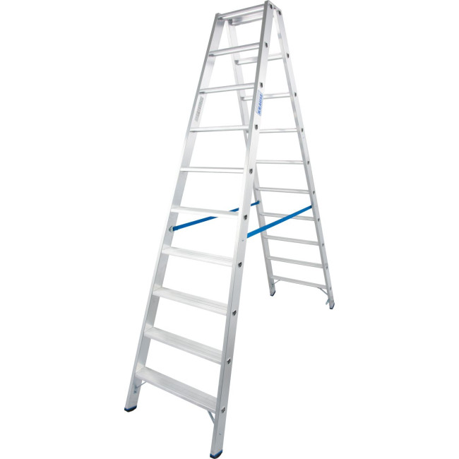 STABILO® Stufendoppelleiter, Alu, 2x 10 Stufen
