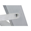 STABILO&reg; fahrbare Stufendoppelleiter, Alu, 2x 4 Stufen