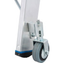 STABILO&reg; fahrbare Stufendoppelleiter, Alu, 2x 4 Stufen
