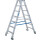STABILO® fahrbare Stufendoppelleiter, Alu, 2x 7 Stufen