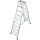 STABILO® fahrbare Stufendoppelleiter, Alu, 2x 10 Stufen