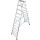 STABILO® fahrbare Stufendoppelleiter, Alu, 2x 12 Stufen