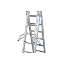 STABILO® Vielzweckleiter +S, Alu, 3x 12 Sprossen