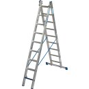 STABILO® Mehrzweckleiter +S, Alu, 2x 9 Sprossen