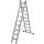 STABILO® Mehrzweckleiter +S, Alu, 2x 9 Sprossen