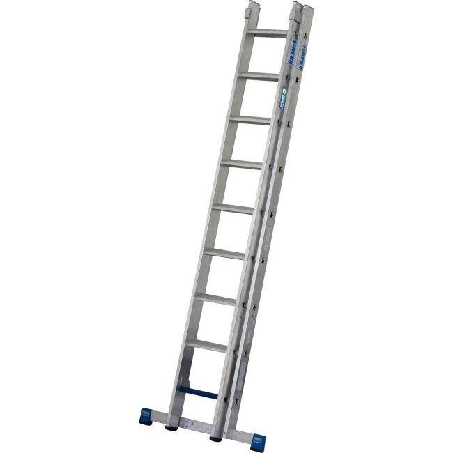 STABILO® Schiebeleiter +S, Alu, 2x 9 Sprossen