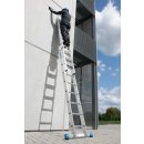 STABILO® Schiebeleiter +S, Alu, 2x 9 Sprossen