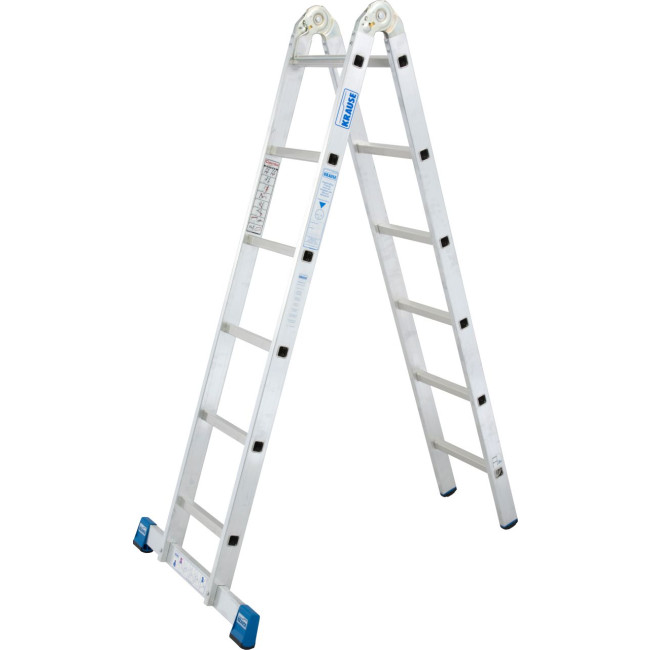 STABILO® Sprossengelenkdoppelleiter, 2x 6 Sprossen