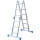 STABILO® Sprossengelenkuniversalleiter, 4x 3 Sprossen