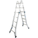 STABILO&reg; Sprossengelenkteleskopleiter mit 4 Holmverl&auml;ngerungen, 4x 5 Sprossen