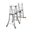 STABILO&reg; Sprossengelenkteleskopleiter mit 4 Holmverl&auml;ngerungen, 4x 5 Sprossen