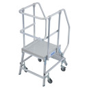 STABILO&reg; fahrbare Podestleiter, einseitig begehbar, 3 Stufen