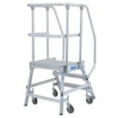 STABILO&reg; fahrbare Podestleiter, einseitig begehbar, 3 Stufen