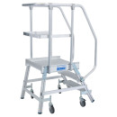 STABILO&reg; fahrbare Podestleiter, einseitig begehbar, 3 Stufen