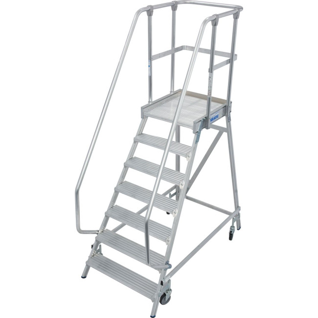 STABILO® fahrbare Podestleiter, einseitig begehbar, 7 Stufen