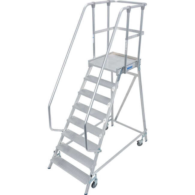 STABILO® fahrbare Podestleiter, einseitig begehbar, 8 Stufen