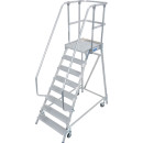 STABILO&reg; fahrbare Podestleiter, einseitig begehbar, 8 Stufen