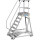 STABILO® fahrbare Podestleiter, einseitig begehbar, mit Fußleiste + extra hohem Handlauf, 7 Stufen