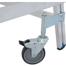 STABILO&reg; fahrbare Podestleiter, einseitig begehbar, mit Fu&szlig;leiste + extra hohem Handlauf, 8 Stufen