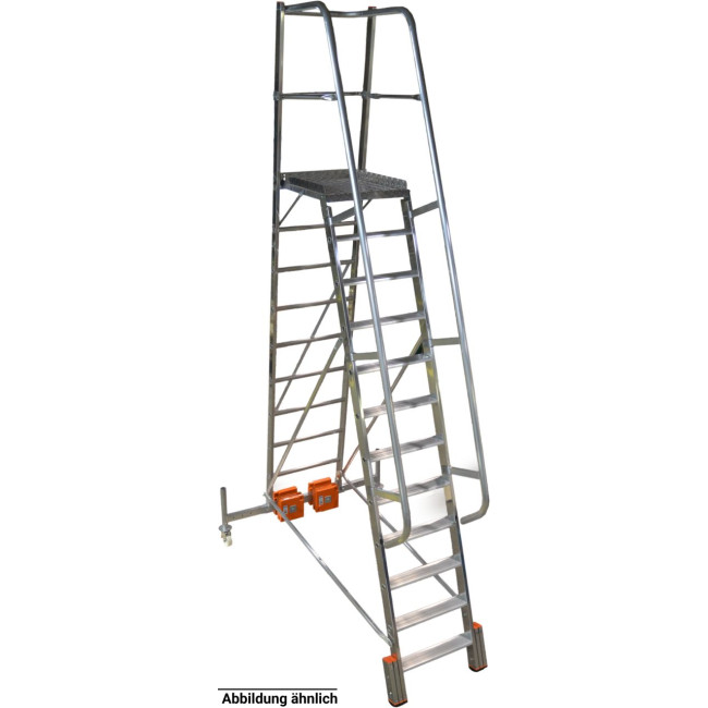 STABILO® Podestleiter Vario kompakt, 10 Stufen