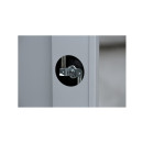 Aktenschrank Metall 100x80 wei&szlig; abschlie&szlig;bar